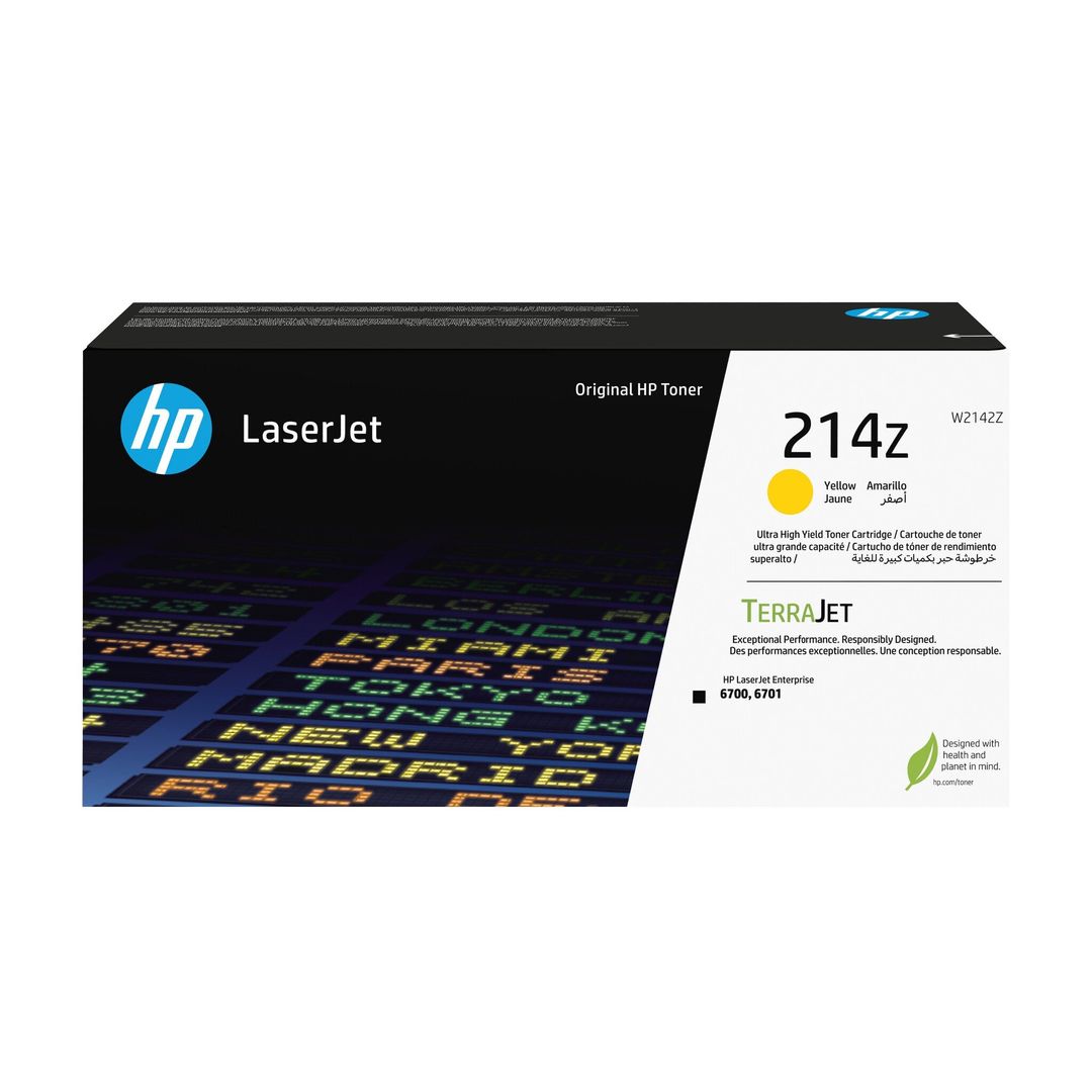 HP 214Z Ultra High Yield Yellow Original LaserJet Toner Cartridge - Image 1
