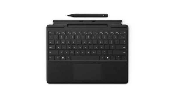 Microsoft Surface Pro Keyboard with Slim Pen for Business QWERTZ German Microsoft Cover port Black - Thumbnail 2