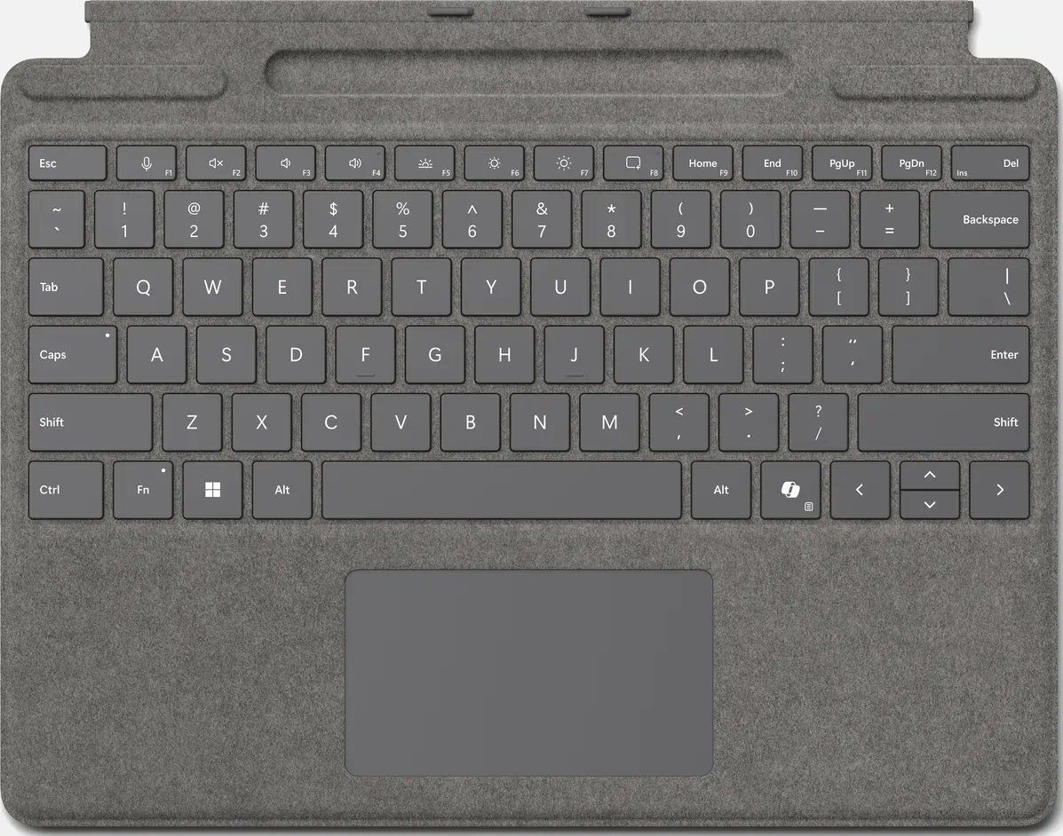 Microsoft Surface Pro Keyboard with pen storage for Business Microsoft Cover port Platinum - Image 1