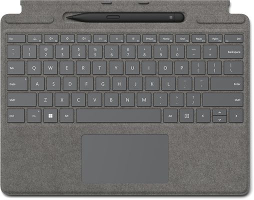 Microsoft Surface Pro Signature Keyboard w/ Slim Pen 2 QWERTY Microsoft Cover port Platinum