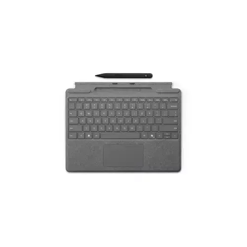 Microsoft Surface Pro Keyboard with Slim Pen for Business QWERTZ German Microsoft Cover port Platinum - Image 1