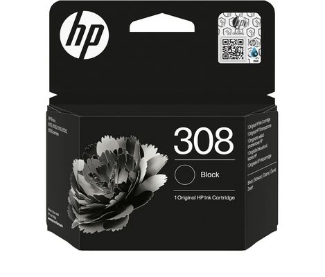 HP 308 Black Original Ink Cartridge - Thumbnail 2