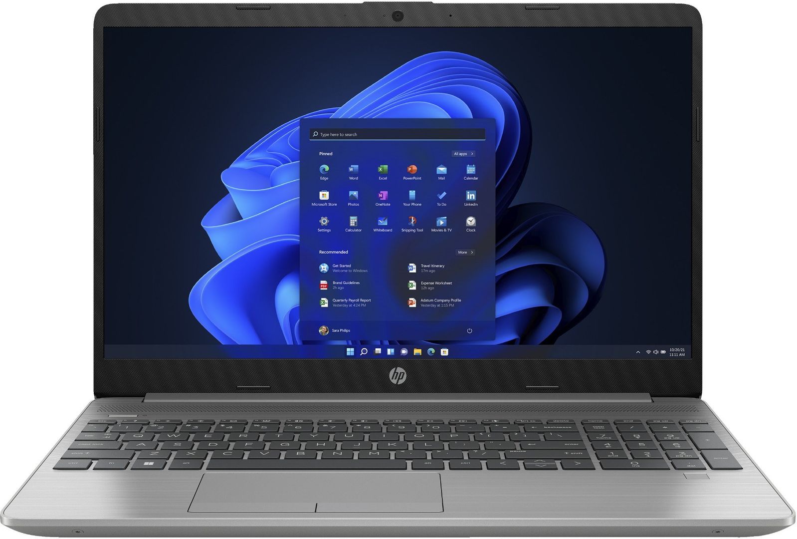 HP 250 G9 Intel Core i7 i7-1255U Laptop 39.6 cm (15.6") Full HD 16 GB DDR4-SDRAM 512 GB SSD Wi-Fi 6 (802.11ax) Windows 11 Pro Silver - Image 1