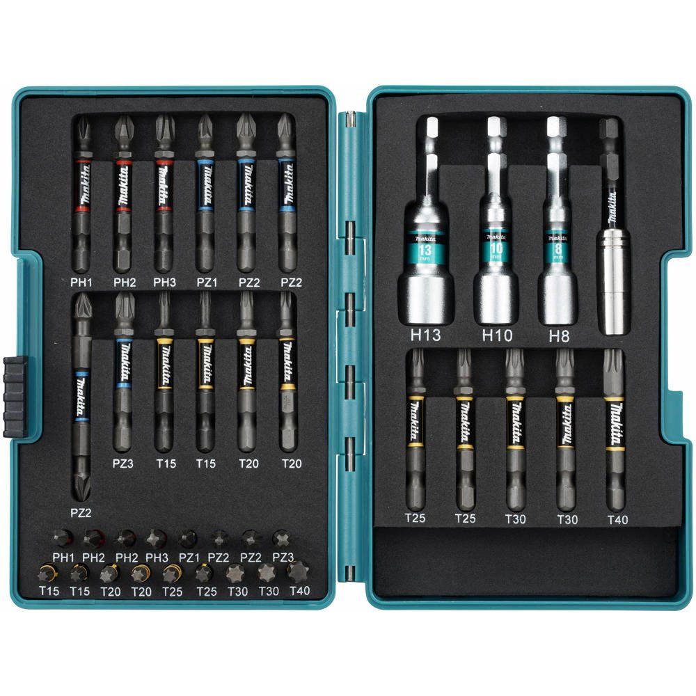 Makita 38 Piece Impact Premier C & E Form Bit Set - Image 1