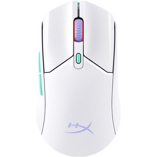 HyperX Pulsefire Haste 2 Core Wls - Gaming Mouse (Wht/Grn/Pur) - Image 1