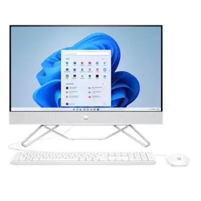 HP 24-cb1040na Intel Core i5 i5-1235U 60.5 cm (23.8") 1920 x 1080 pixels All-in-One PC 8 GB DDR4-SDRAM 512 GB SSD NVIDIA GeForce MX450 Windows 11 Home Wi-Fi 5 (802.11ac) White