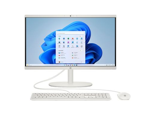 HP 22-dg0007na Intel Celeron N100 54.5 cm (21.4") 1920 x 1080 pixels All-in-One PC 8 GB DDR5-SDRAM 128 GB Flash Windows 11 Home Wi-Fi 6 (802.11ax) White - Thumbnail 2