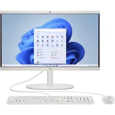 HP 22-dg0007na Intel Celeron N100 54.5 cm (21.4") 1920 x 1080 pixels All-in-One PC 8 GB DDR5-SDRAM 128 GB Flash Windows 11 Home Wi-Fi 6 (802.11ax) White
