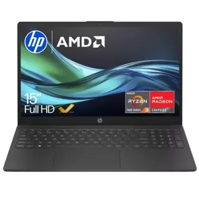 HP 15-fc0045sa AMD Ryzen 3 7320U Laptop 39.6 cm (15.6") Full HD 8 GB LPDDR5-SDRAM 256 GB SSD Wi-Fi 6 (802.11ax) Windows 11 Home Black