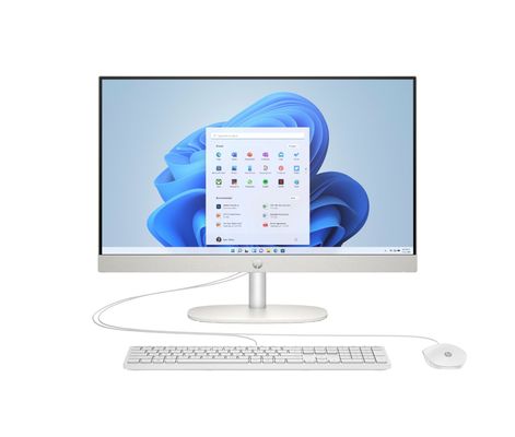 HP 24 -cr0063na PC Intel Core i3 i3-N300 60.5 cm (23.8") 1920 x 1080 pixels All-in-One PC 8 GB DDR4-SDRAM 256 GB SSD Windows 11 Home Wi-Fi 6 (802.11ax) White - Thumbnail 2
