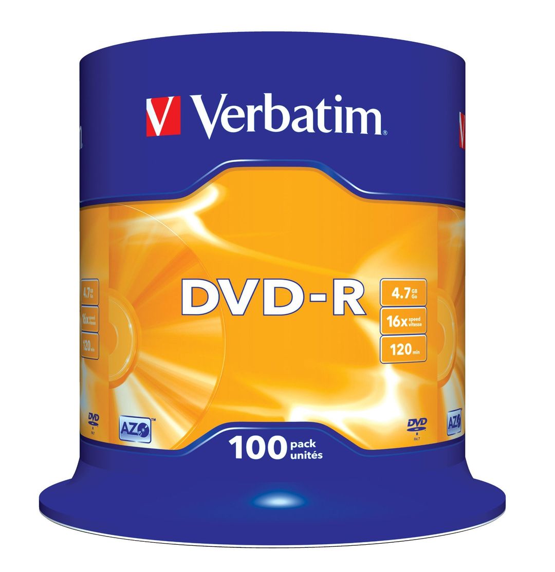 Verbatim DVD-R Matt Silver 4.7 GB 100 pc(s) - Image 1