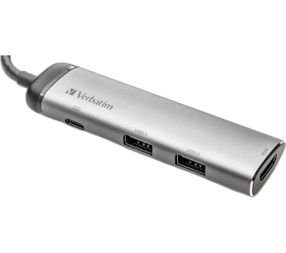 VERBATIM 49140 4-port USB Type-C Hub - Image 1