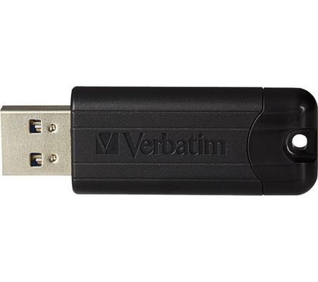 VERBATIM PinStripe USB 3.0 Memory Stick - 32 GB, Black, Black