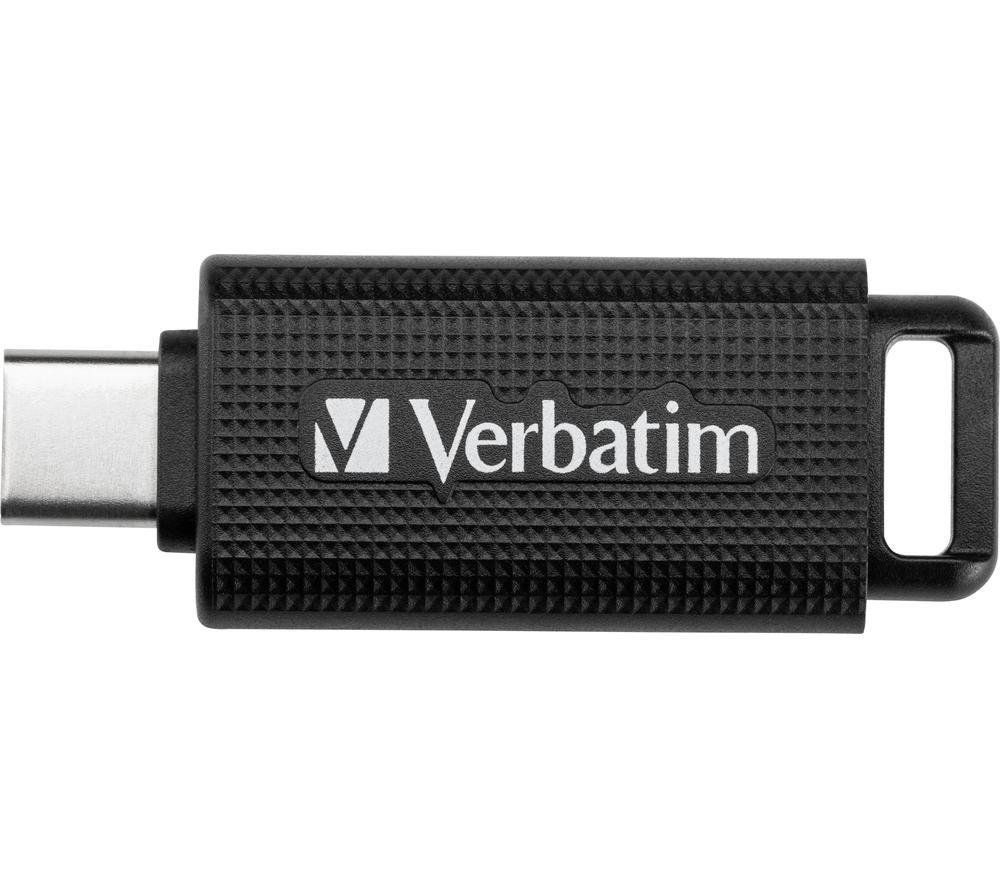 VERBATIM Store 'n' Go USB Type-C Memory Stick - 128 GB, Black, Black - Image 1