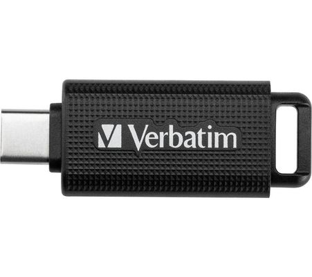 VERBATIM Store 'n' Go USB Type-C Memory Stick - 128 GB, Black, Black