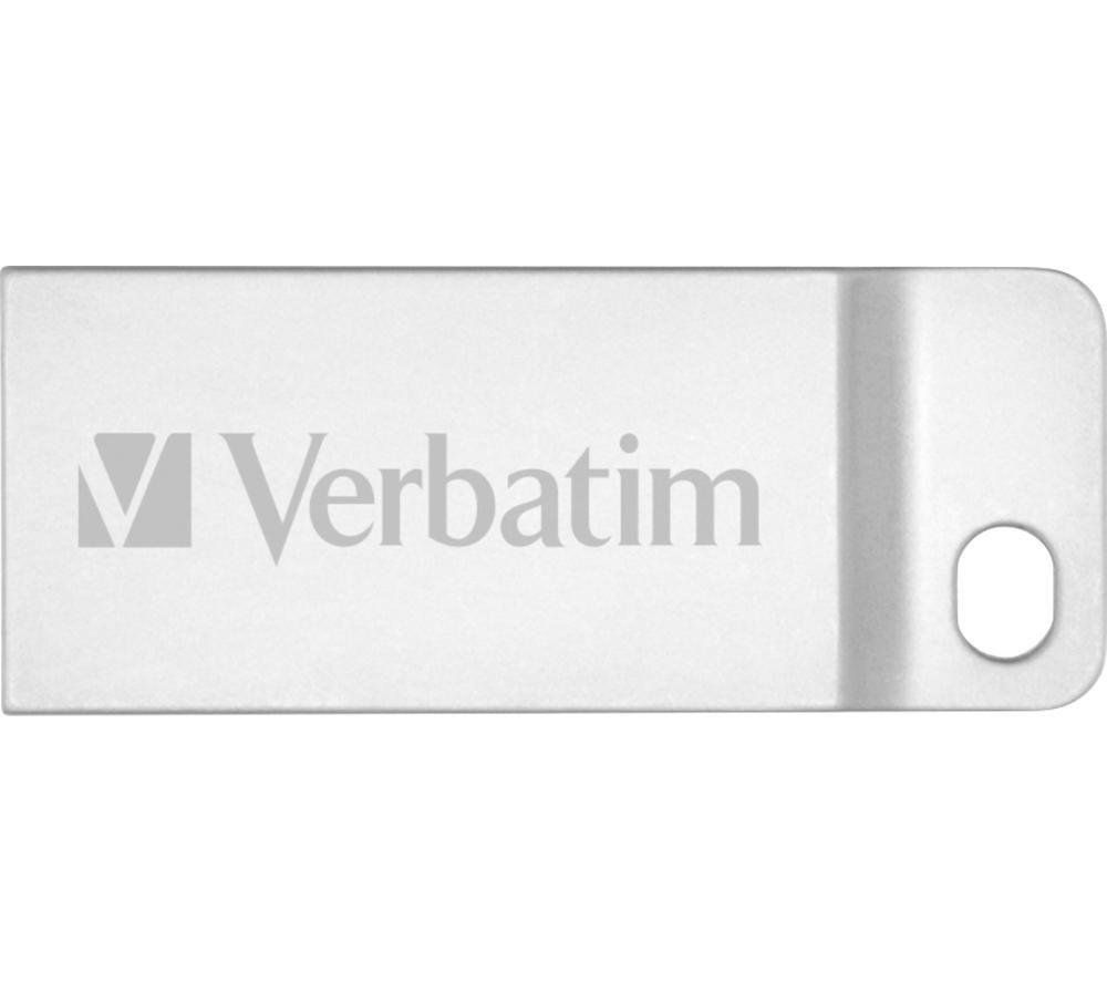 VERBATIM Metal Executive USB 2.0 Memory Stick - 64 GB, Silver, Silver/Grey - Image 1