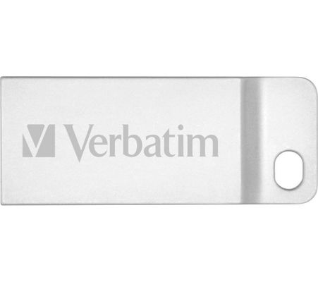 VERBATIM Metal Executive USB 2.0 Memory Stick - 64 GB, Silver, Silver/Grey