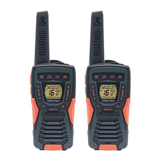 COBRA AM1055 FLT Walkie Talkie - Twin Pack, Black & Orange, Black,Orange - Image 1