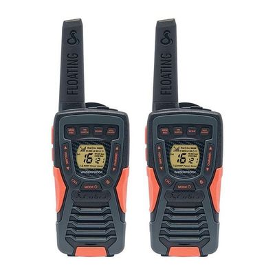 COBRA AM1055 FLT Walkie Talkie - Twin Pack, Black & Orange, Black,Orange