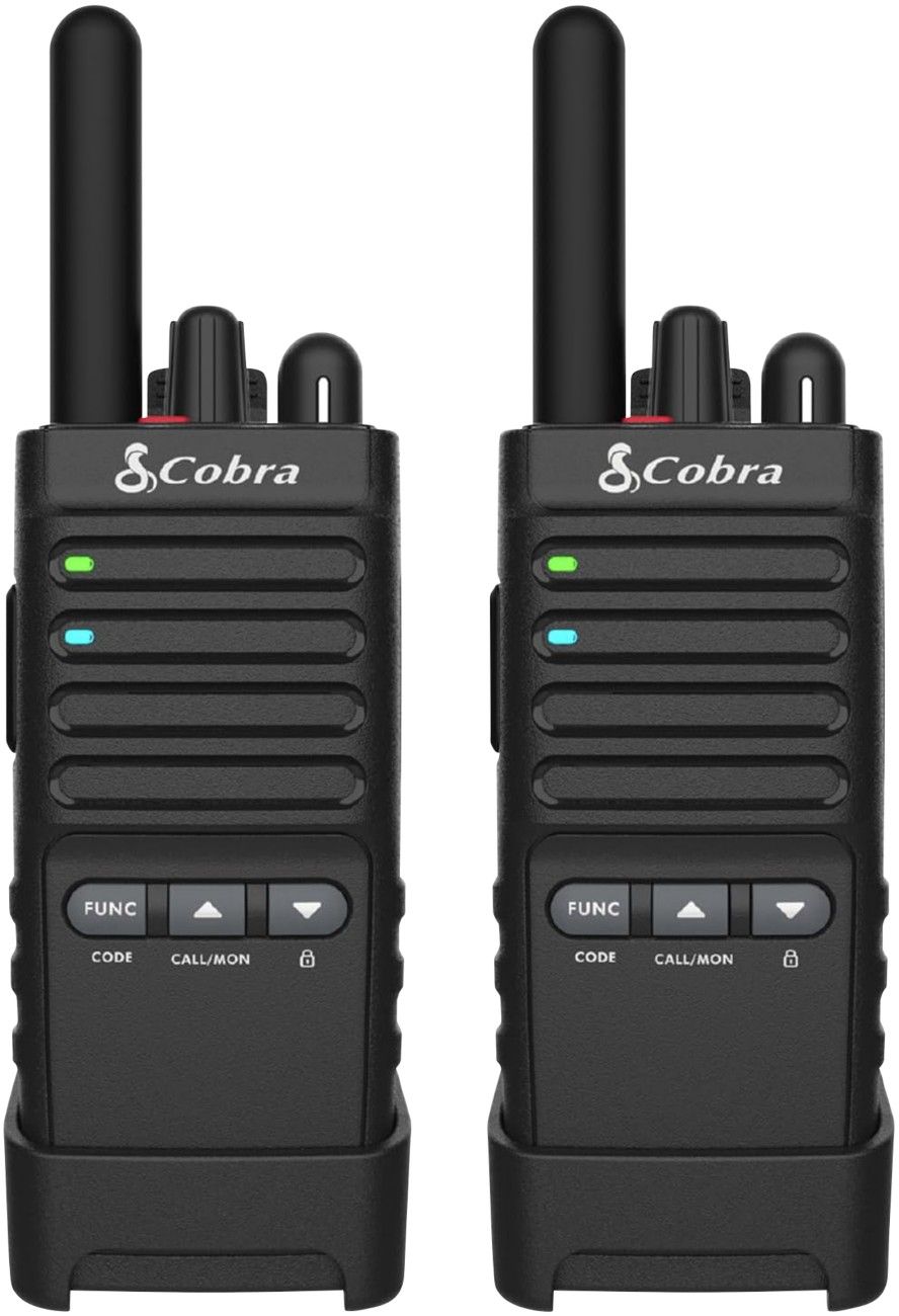 Cobra PX650 Walkie Talkies - Black, Twin Pack, Black - Image 1