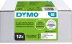 DYMO LW Value Pack - Large Address Labels - 36 x 89 mm - 12 Rolls - 2093093