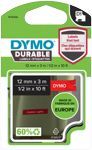 DYMO D1 Durable - White on Red - 12mm