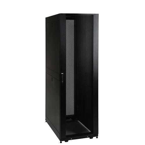 Tripp Lite SR42UB SmartRack 42U Standard-Depth Rack Enclosure Cabinet with Doors and Side Panels - Image 1