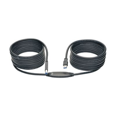 Tripp Lite U328-025 USB 3.0 SuperSpeed Active Repeater Cable (A to B M/M), 25 ft. (7.62 m)