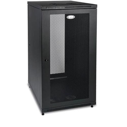 Tripp Lite SR24UB SmartRack 24U Mid-Depth Half-Height Rack Enclosure Cabinet - Image 1