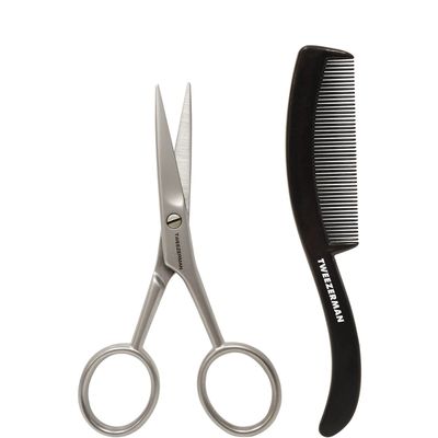 Tweezerman Moustache Scissors & Comb