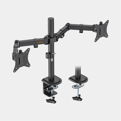 VonHaus Dual Monitor Stand for 13-32 Inch Screens Twin Monitor Mount with Desk Clamp Height Adjustable Easy Assemble Stand with Full Tilt Rotation amp; Swivel Arms VESA 75x75 amp; 100x100mm - Thumbnail 2
