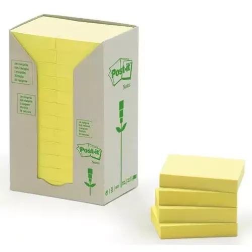 3M 653-1T self-adhesive label Yellow 100 pc(s) - Image 1