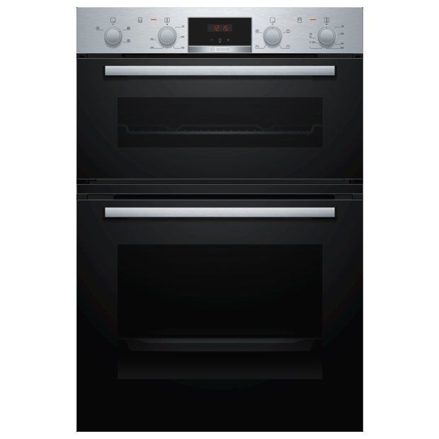 Bosch MHA133BR0B Series 2 Built In Double Oven - STAINLESS STEEL - Image 1