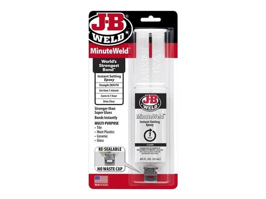 J-B Weld Minuteweld™ Epoxy Syringe 25Ml 50101UK