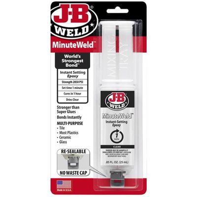 J-B Weld Minuteweld™ Epoxy Syringe 25Ml 50101UK - Thumbnail 2