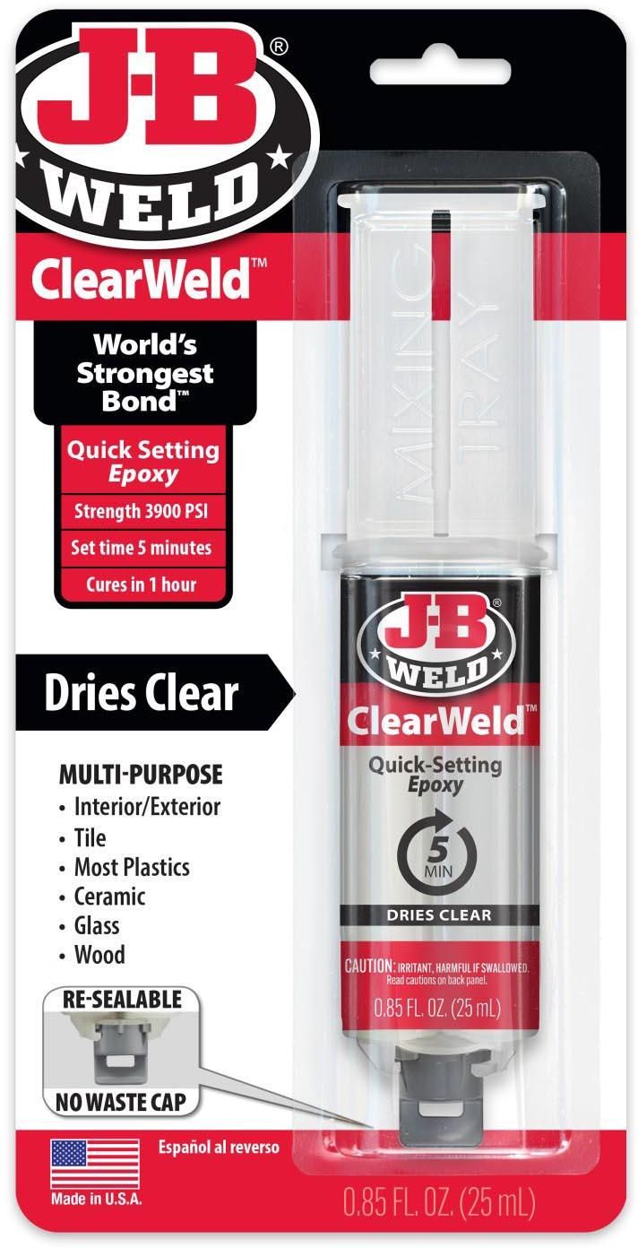 J-B Weld Clearweld™ Epoxy Syringe 25Ml 50112UK - Image 1