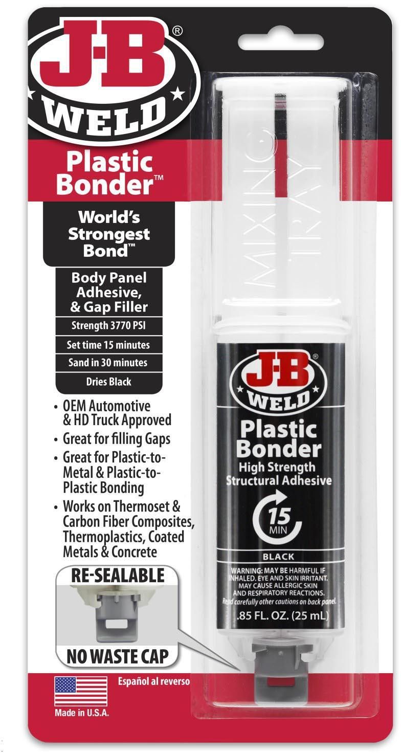 J-B Weld Plasticbonder™ Syringe Black 25Ml 50139UK - Image 1