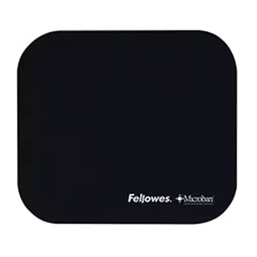 Fellowes Microban Mouse Pad Black - Image 1