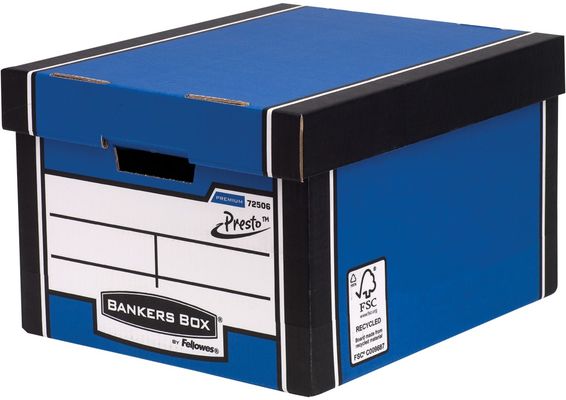 Bankers Box Premium Classic Storage Box Blue (Pack of 5) 7250617