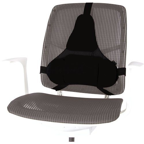 Fellowes Back Support for Office Chair - Professional Series Ultimate Back Support with Antibacterial Protection - H36.5 x W37.5 x D5.5cm - Image 1