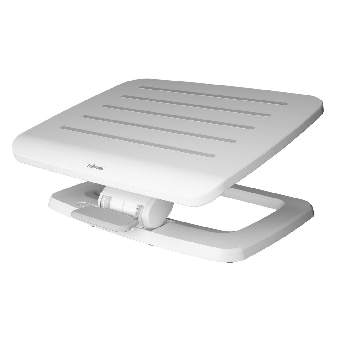 Fellowes Foot Rest Under Desk - Hana LT Foot Support Ergonomic Foot Rest - Foot Rest Stool for Office & Home Use - White - Image 1