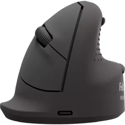 FELLOWES Breyta Plus Vertical Ergonomic Optical Mouse - Black, Medium, Left-Handed, Black - Thumbnail 4