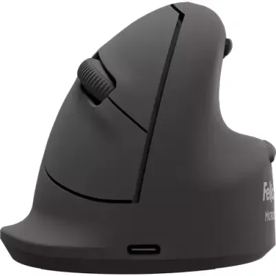 Fellowes Breyta Plus+ Vertical Ergonomic Optical Mouse - Black, Large, Left-Handed, Black - Thumbnail 2