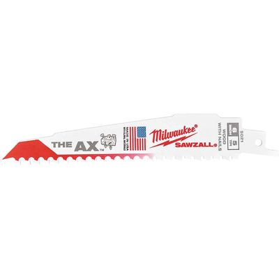 Milwaukee Heavy Duty AX Demolition Reciprocating Sabre Saw Blades 150mm Pack of 25