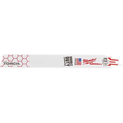 Milwaukee Heavy Duty TORCH Demolition Reciprocating Sabre Saw Blades 230mm Pack of 25