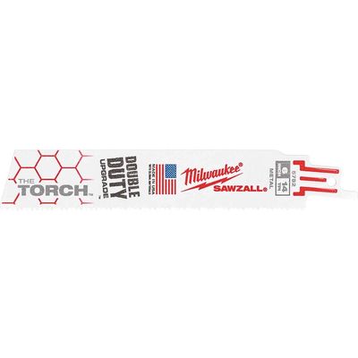 Milwaukee Heavy Duty TORCH Demolition Reciprocating Sabre Saw Blades 150mm Pack of 25