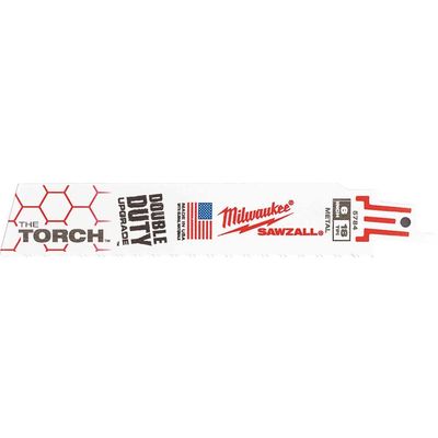 Milwaukee Heavy Duty TORCH Demolition Reciprocating Sabre Saw Blades 150mm Pack of 25