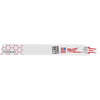 Milwaukee Heavy Duty TORCH Demolition Reciprocating Sabre Saw Blades 230mm Pack of 25