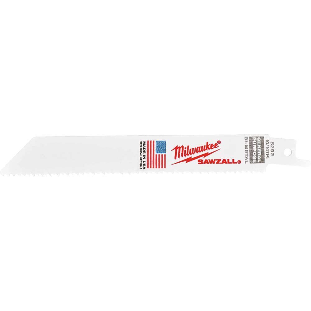 Milwaukee Wood / Metal / Plastic Universal Saw Blades 150mm Pack of 50 - Image 1