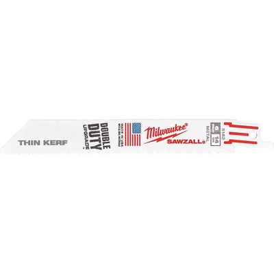 Milwaukee Heavy Duty Demolition Reciprocating Sabre Saw Blades 150mm Pack of 50